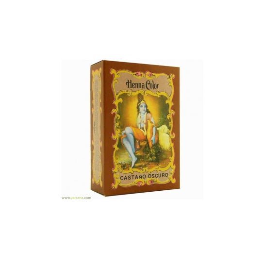 Radhe Shyam Henna Castaño Oscuro Prof Polvo 100gr