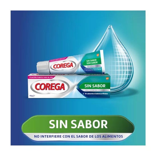 Corega Sin Sabor Crema Fijadora 40g
