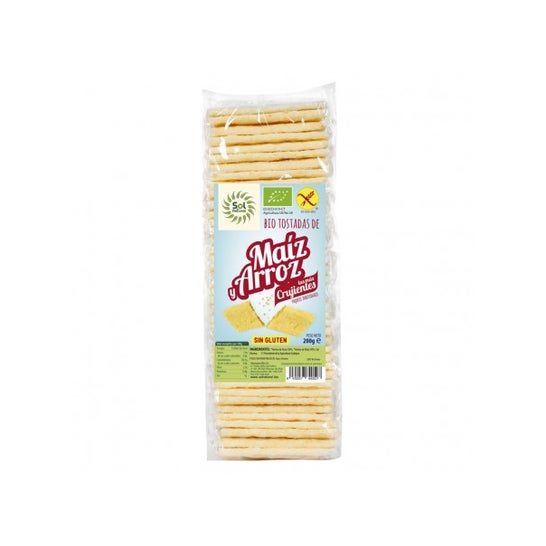 Sol Natural Tostadas De Maiz y Arroz Sin Gluten Bio 200g