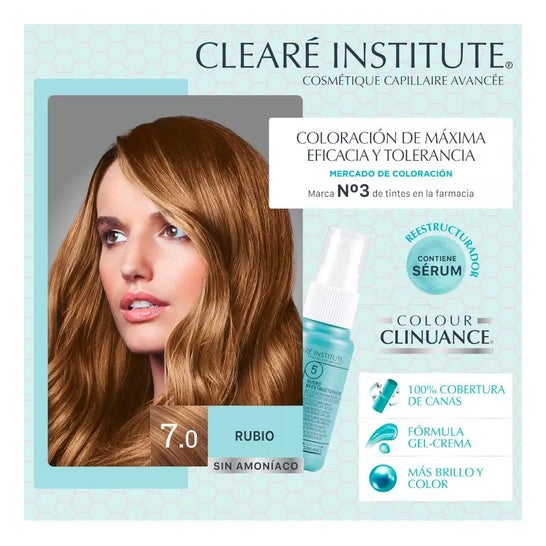 Clearé Institute Colour Clinuance 7.0 Rubio 170ml