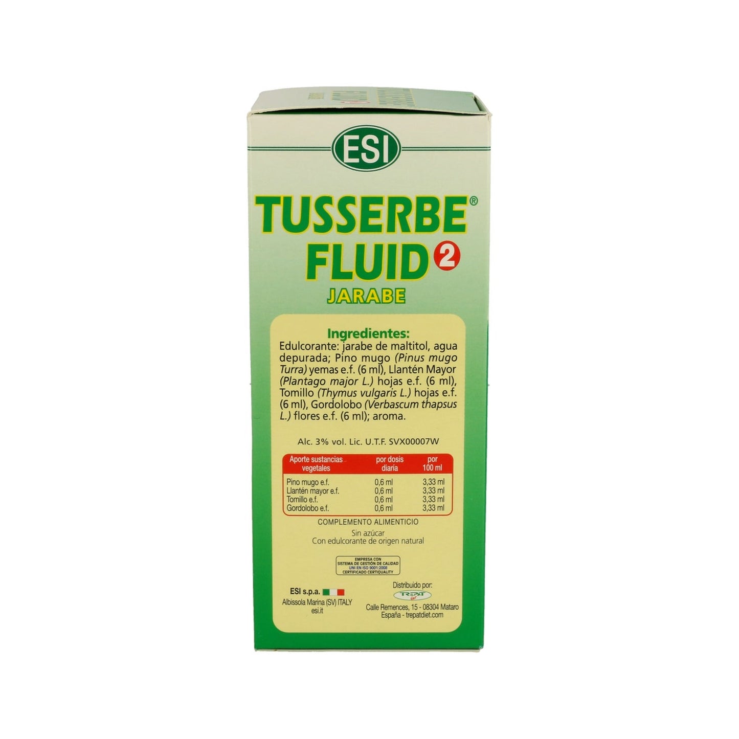 Tusserbe 2 Fluid jarabe 180ml