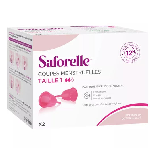 Saforelle Cup Protect Menstrual Cup T1 caja de 2