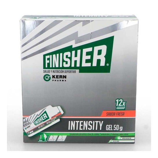 Finisher® Intensity Gel Energético Sabor Fresa 12 Sobres De 50g