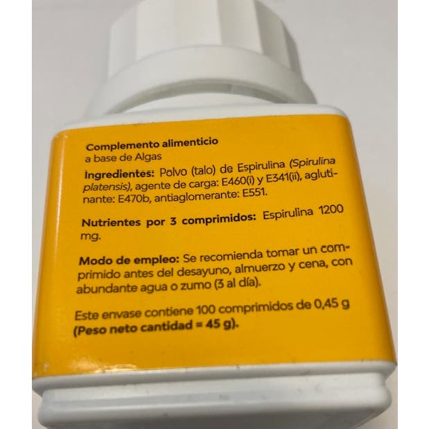 BotánicaPharma Spirulina 400mg 100comp