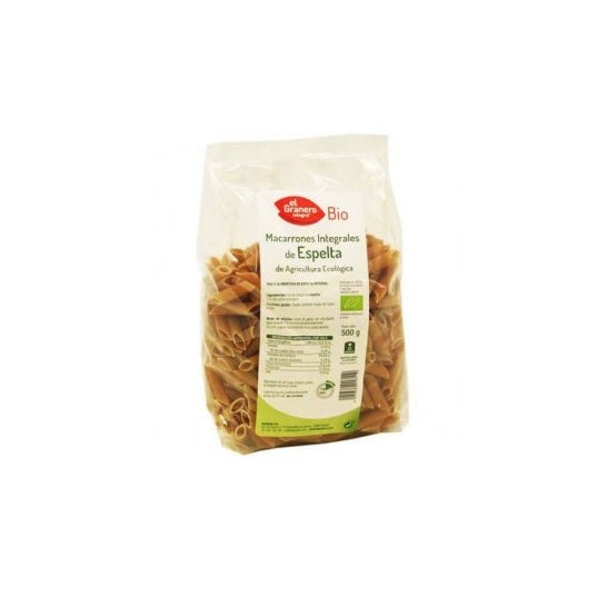 Granero Alimentacion Macarrones Espelta Integbio 500 g