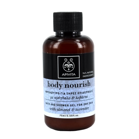Apivita Mini gel de Ducha con Almendra y Lavanda 75 ml