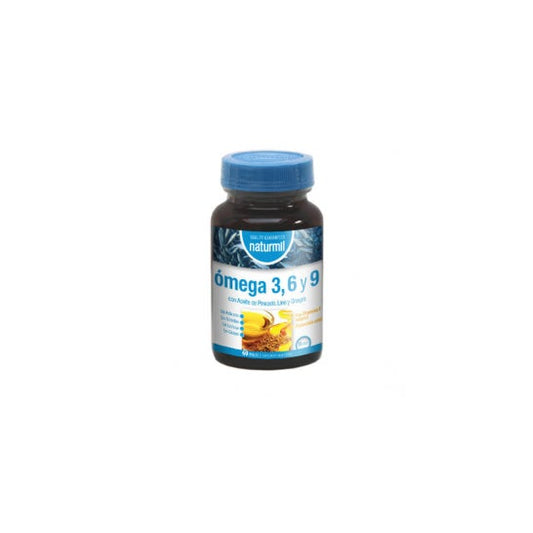 Naturmil Omega 3 6 y 9 Aceite de Pescado Lino y Onagra 60caps