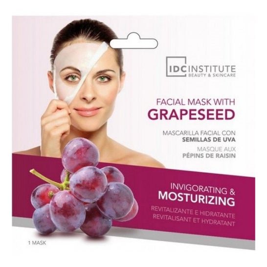 IDC Institute Mascarilla Facial Semilla de Uva 1 ud