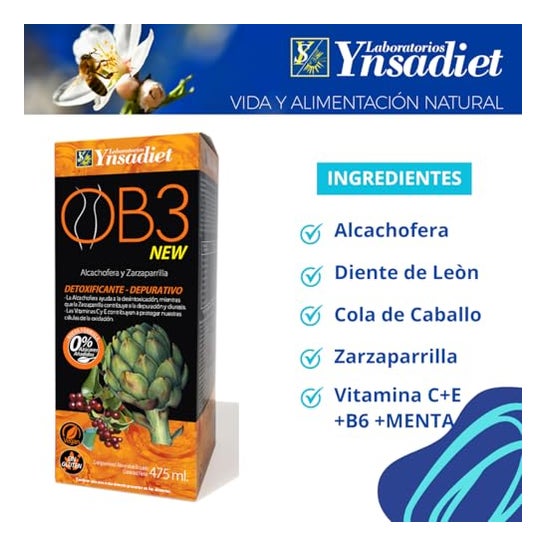 OB3 Drenante Jarabe 475 ml