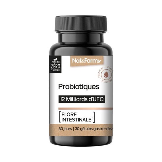 Nat&Form Probióticos Flora Intestinal 30 Perlas