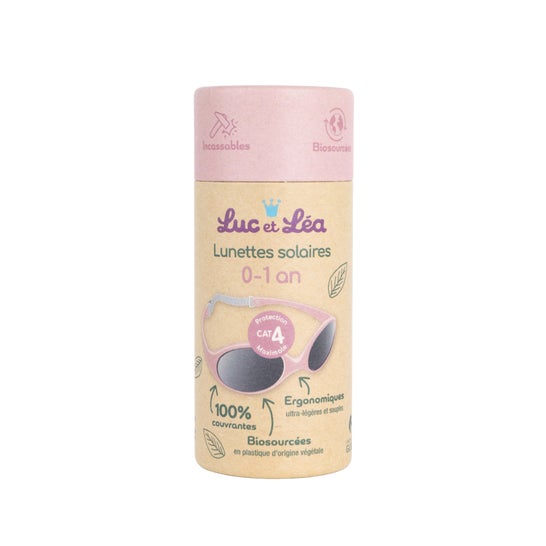 Luc et Lea Gafas Sol Biosourcé 0-1 Años Rosa 1ud