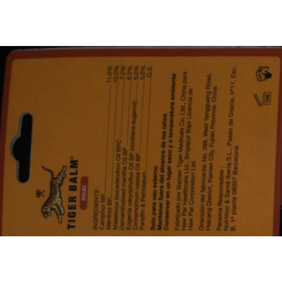 Tiger Balm Bálsamo de Tigre Rojo 19g