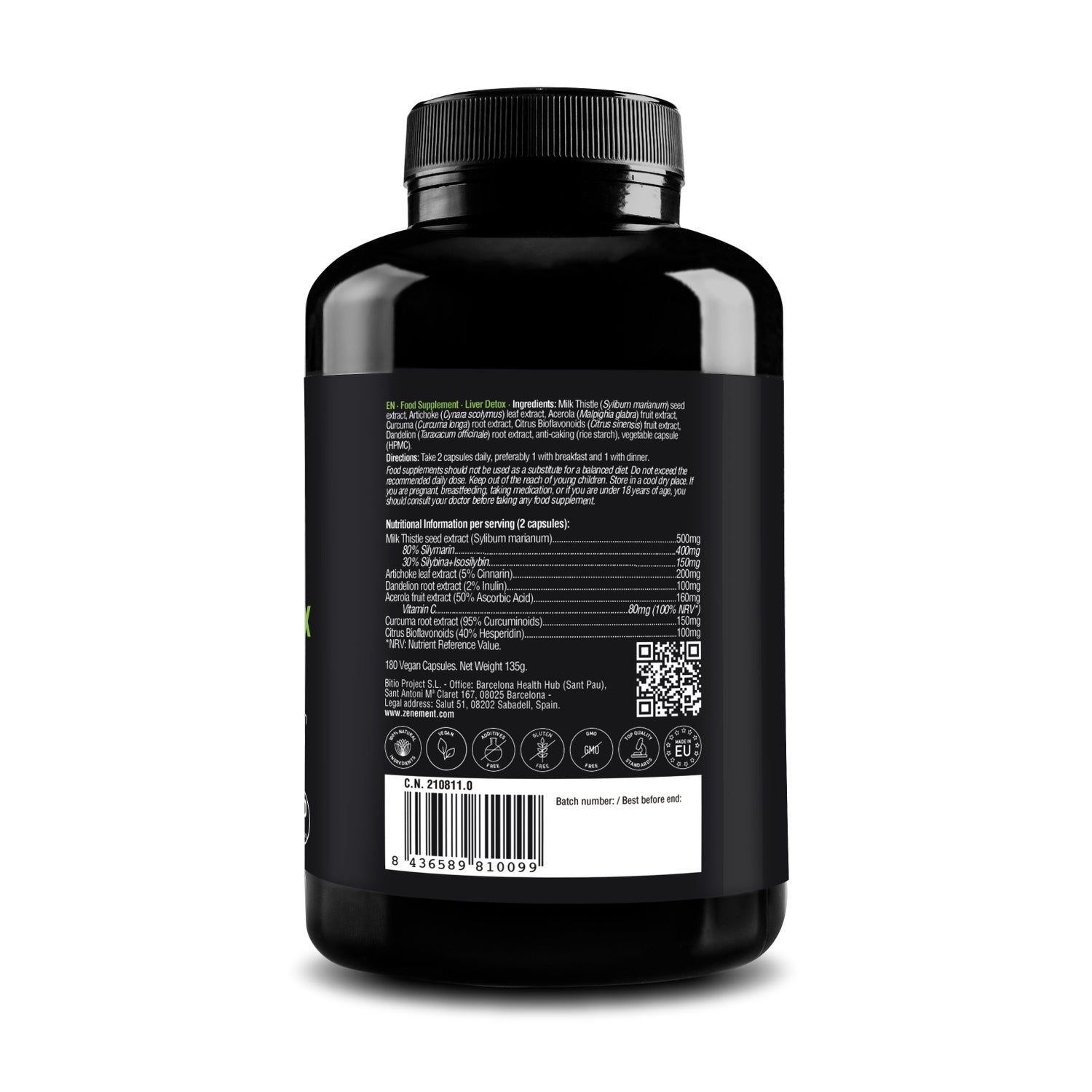 Zenement Detox Hígado 180 vcaps