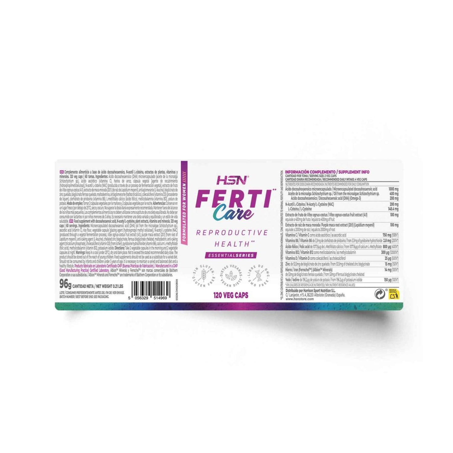 HSN Ferti Care Especial Mujer 120vcaps