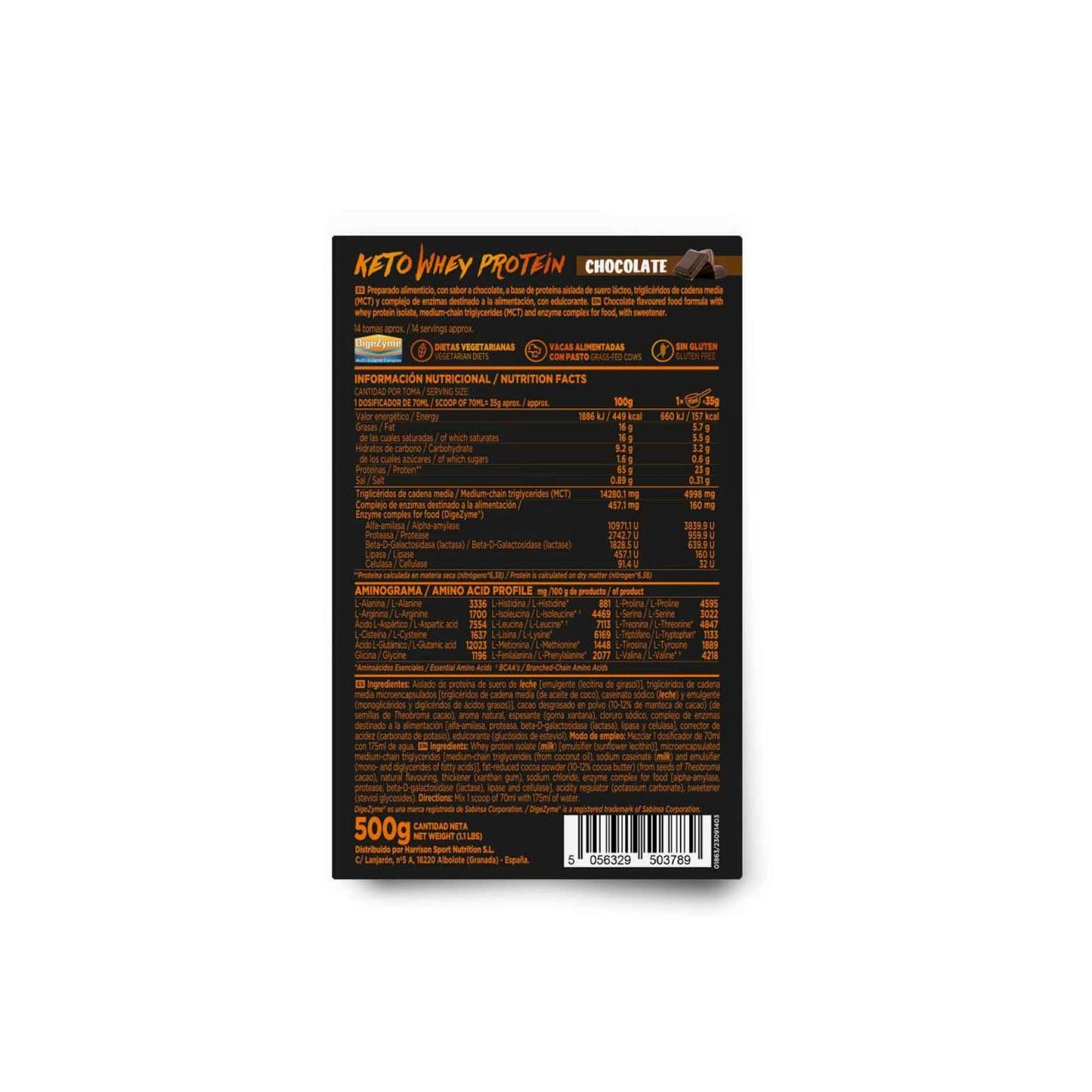 HSN Keto Whey Protein Chocolate 500g