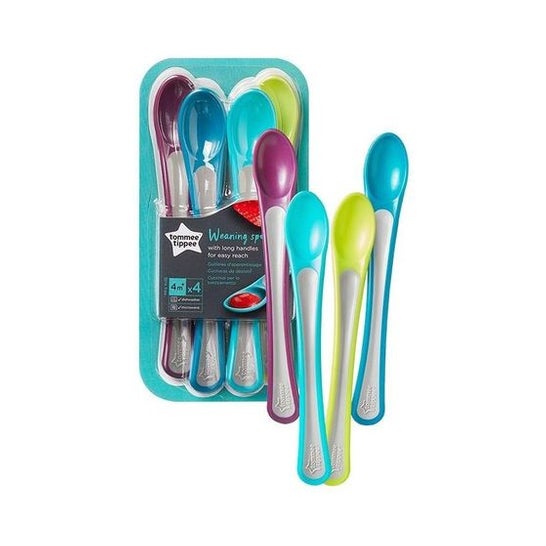 Tommee Tippee Kit Cucharas Destete +4 Meses 4 uds