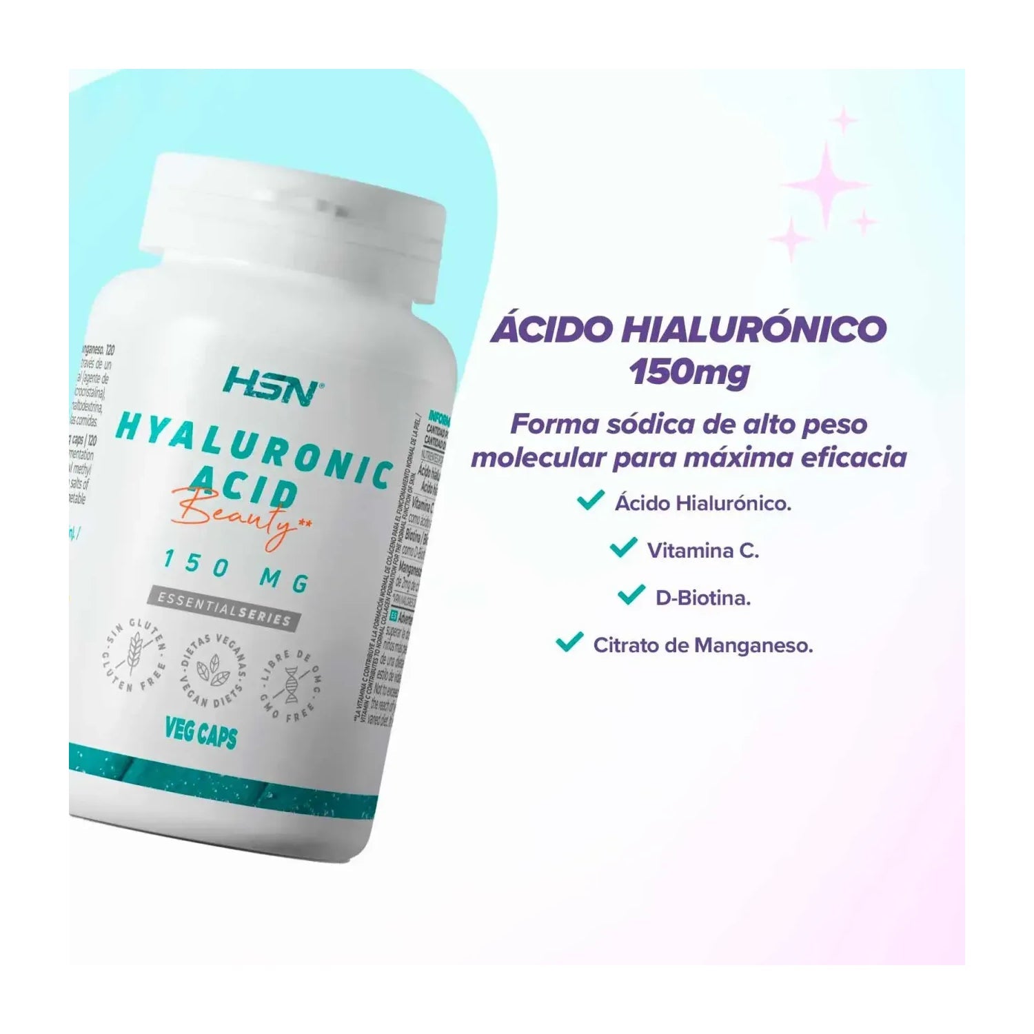 HSN Ácido Hialurónico 150mg 120vcaps
