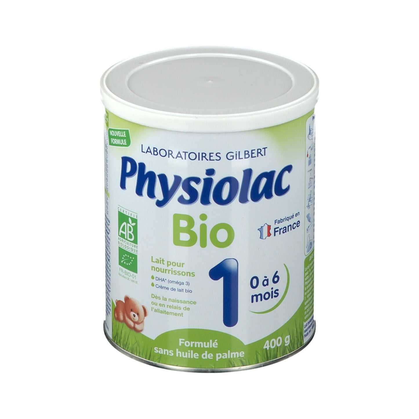 Leche orgánica Physiolac1 Pdr 400G
