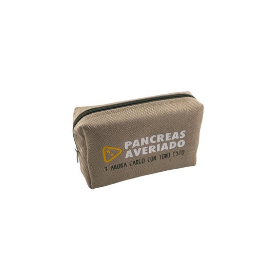 Ikooki "Páncreas Averiado" Estuche Diabetes Beige 1 ud
