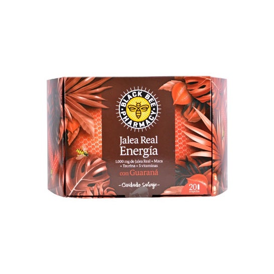 Black Bee Jalea Real Energía Guaraná 20 Ampollas