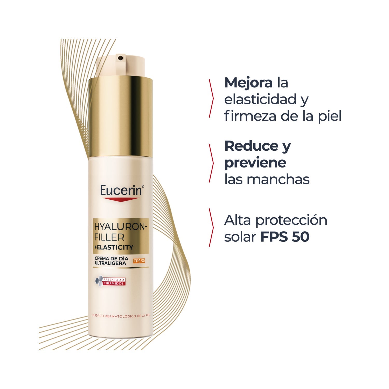 Eucerin Hyaluron-Filler + Elasticity Día Ultraligera SPF50 50ml