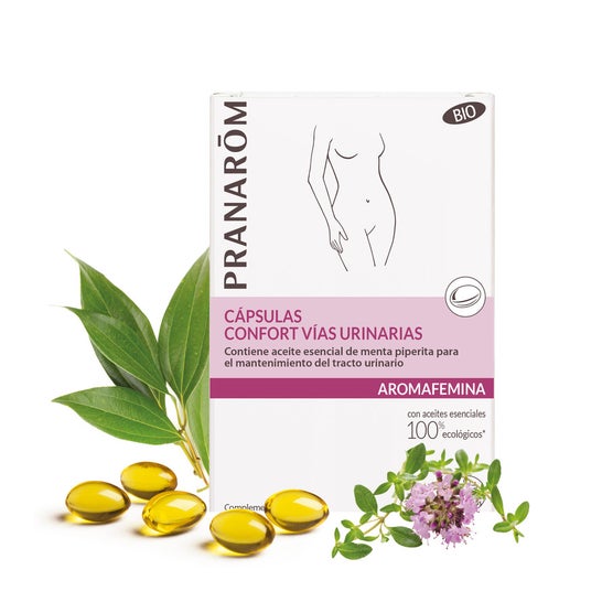Pranarôm Aromafemina Cápsulas Confort Vías Urinarias BIO 30caps