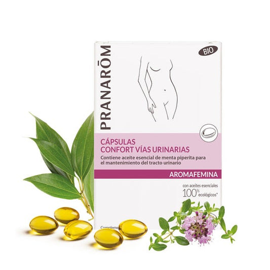 Pranarôm Aromafemina Cápsulas Confort Vías Urinarias BIO 30caps