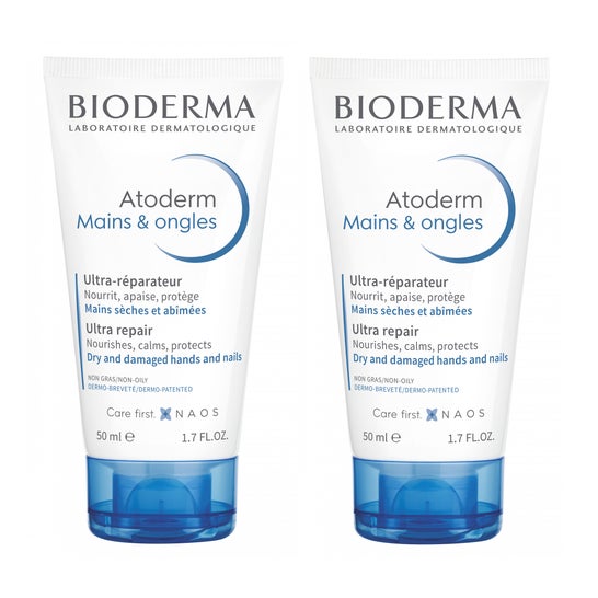 Bioderma Atoderm Crema de Manos y Uñas 2x50ml