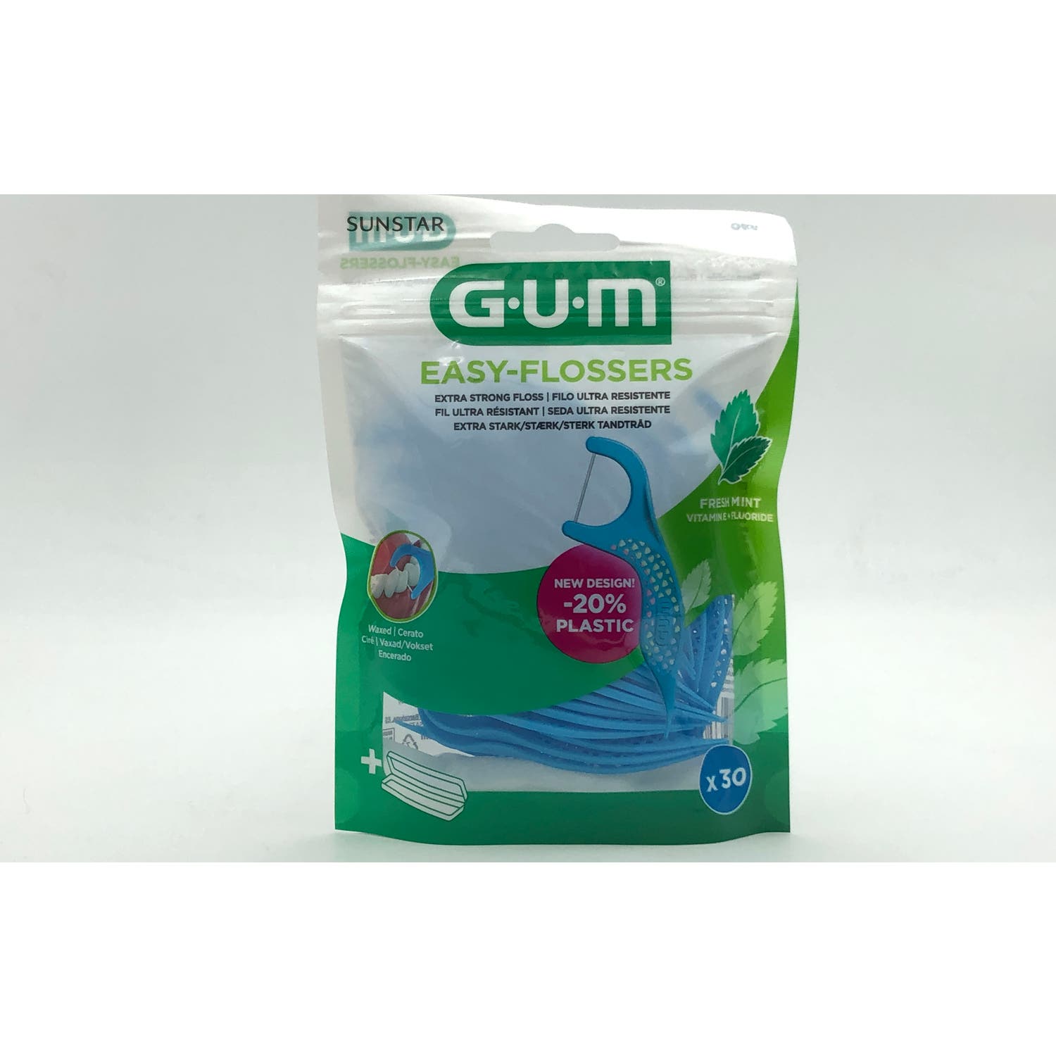 GUM Easy-Flossers Aplicadores De Hilo Dental 30uds
