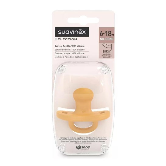 Suavinex Chupete Smoothie Fisiológico SX Pro Todo Silicona 6-18m 1ud