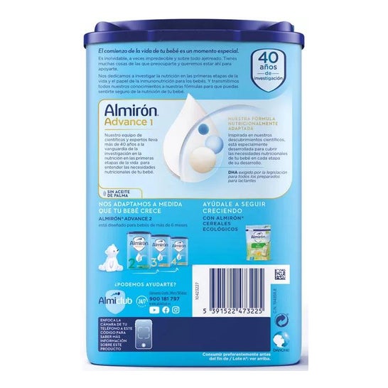 Almirón Advance 1 Leche de Inicio 800gr