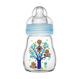 Mam Feel Good Biberon Cristal Azul +0 Meses 90ml