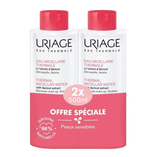 Uriage Agua Micelar Termal Pieles Sensibles 2x500ml