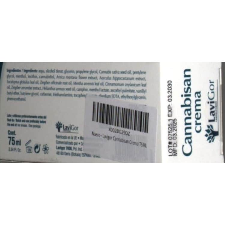 Lavigor Cannabisan Crema 75ml