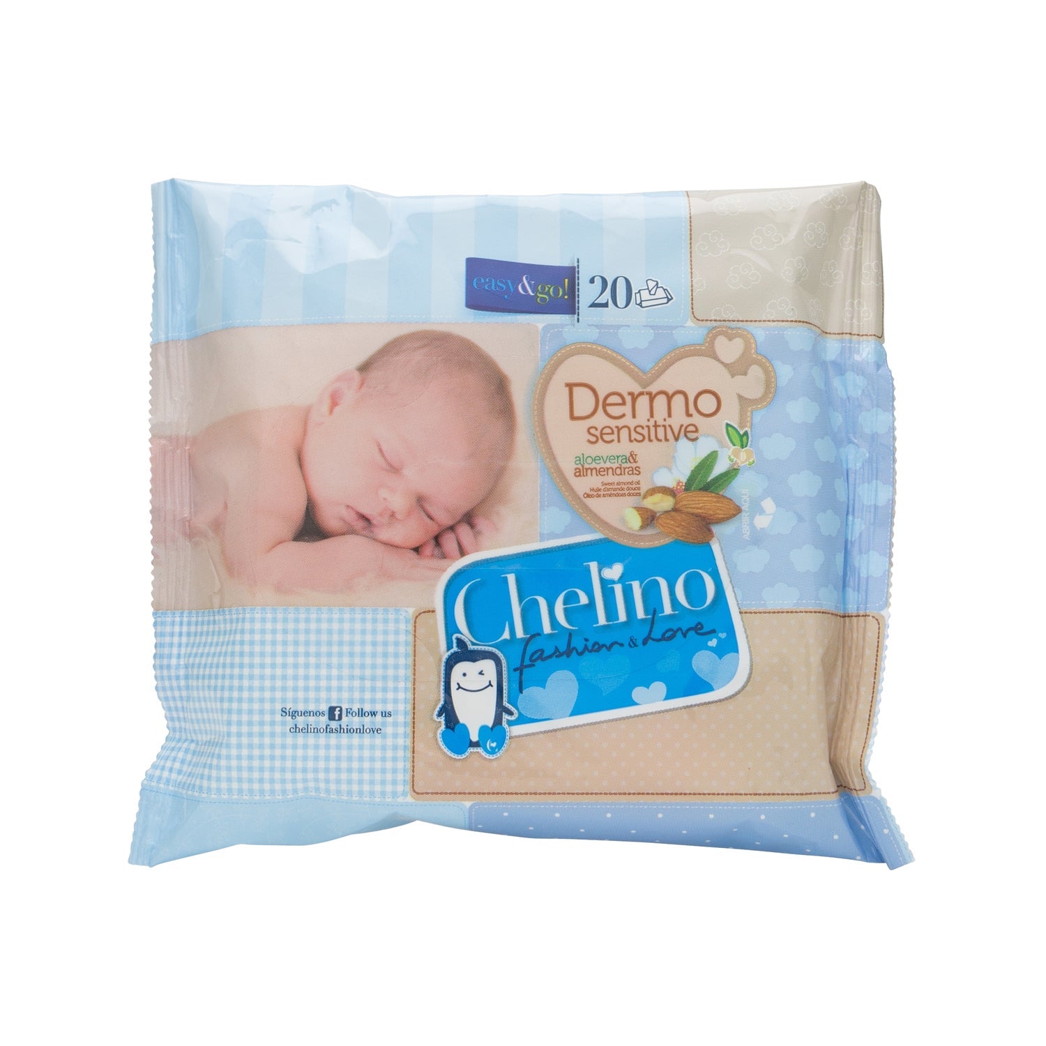 Chelino Fashion&Love toallitas infantiles 20uds