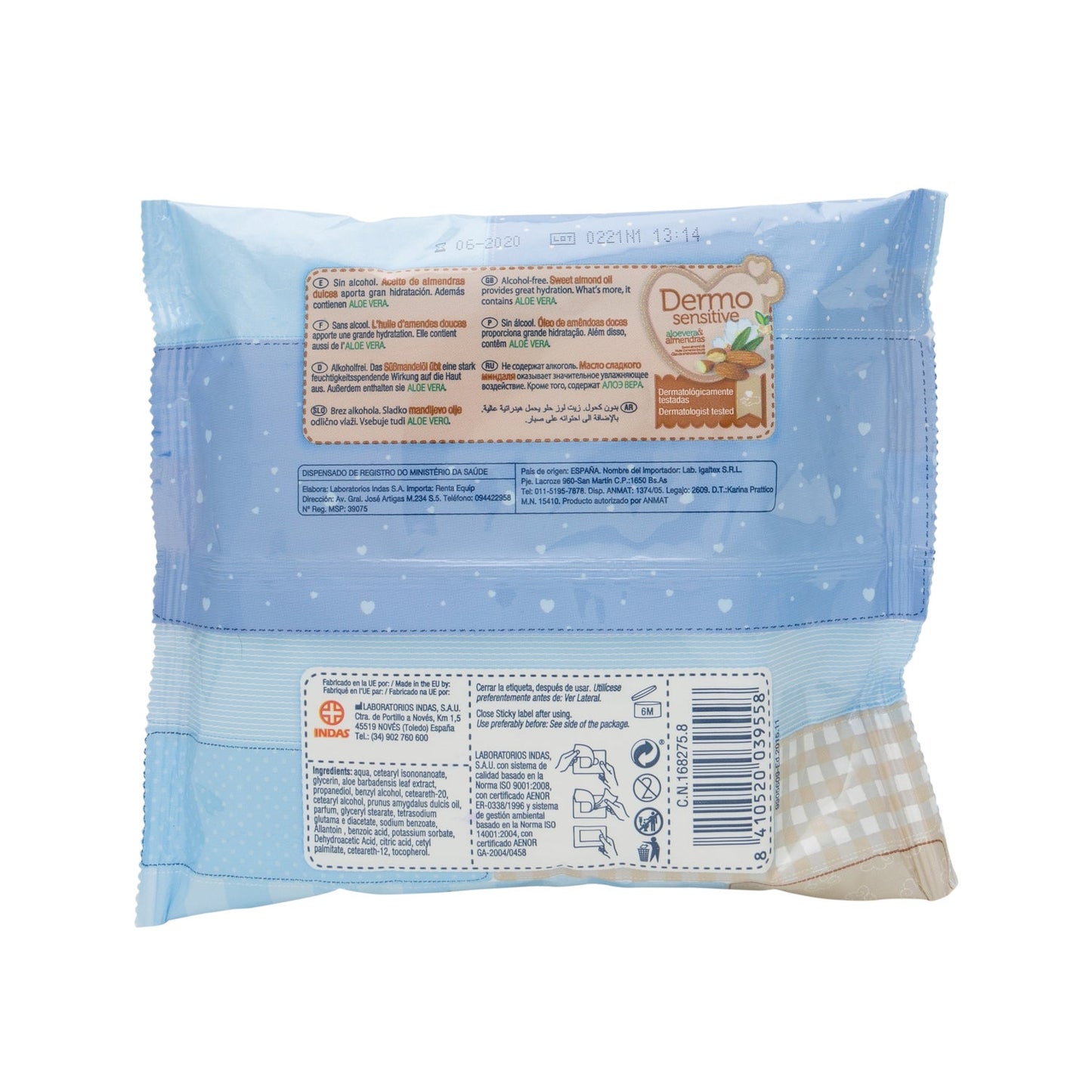 Chelino Fashion&Love toallitas infantiles 20uds