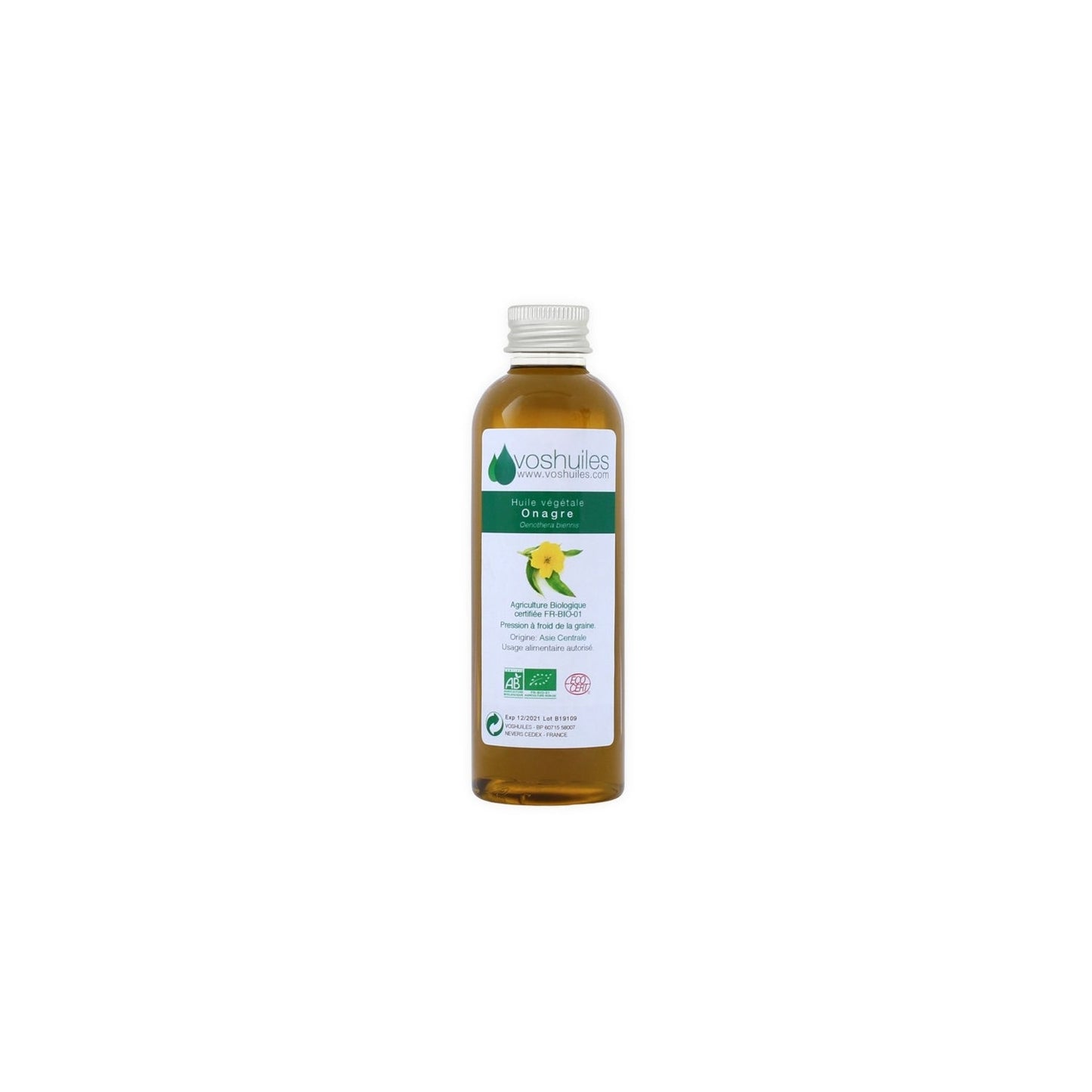 Voshuiles Aceite Vegetal BIO de Onagra 100 ml