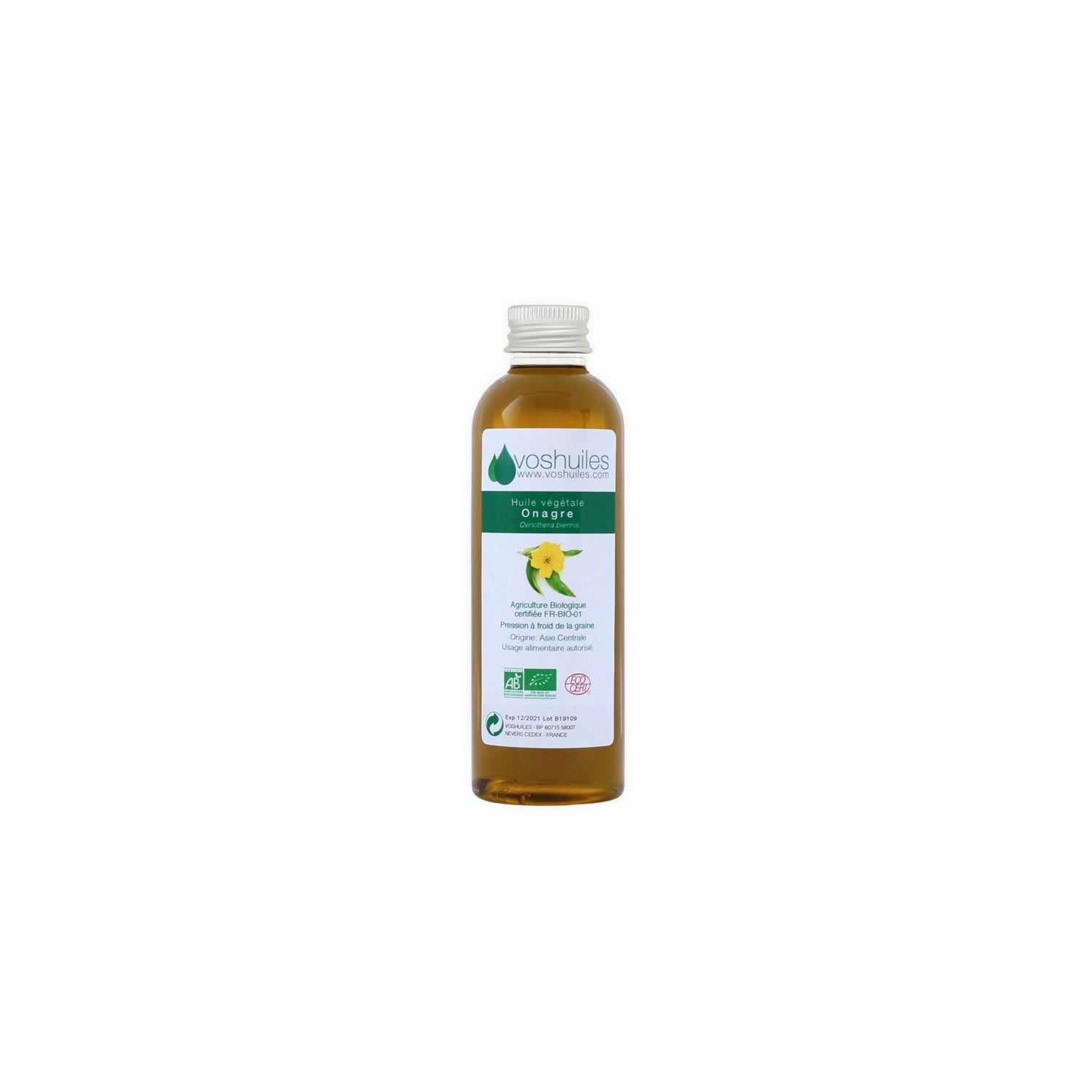 Voshuiles Aceite Vegetal BIO de Onagra 100 ml