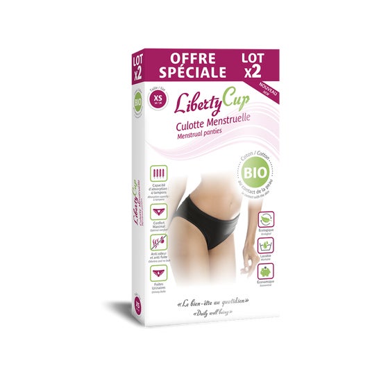 Liberty Cup Slip Menstrual Negro T S M 2uds
