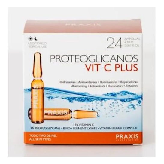 Praxis Proteoglicanos Vit C Plus 24 Ampollas