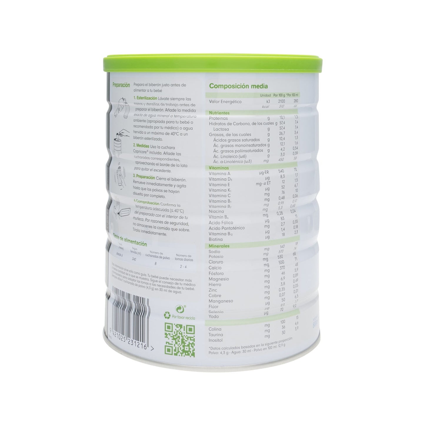 Capricare® 2 Preparado para Lactantes 800g