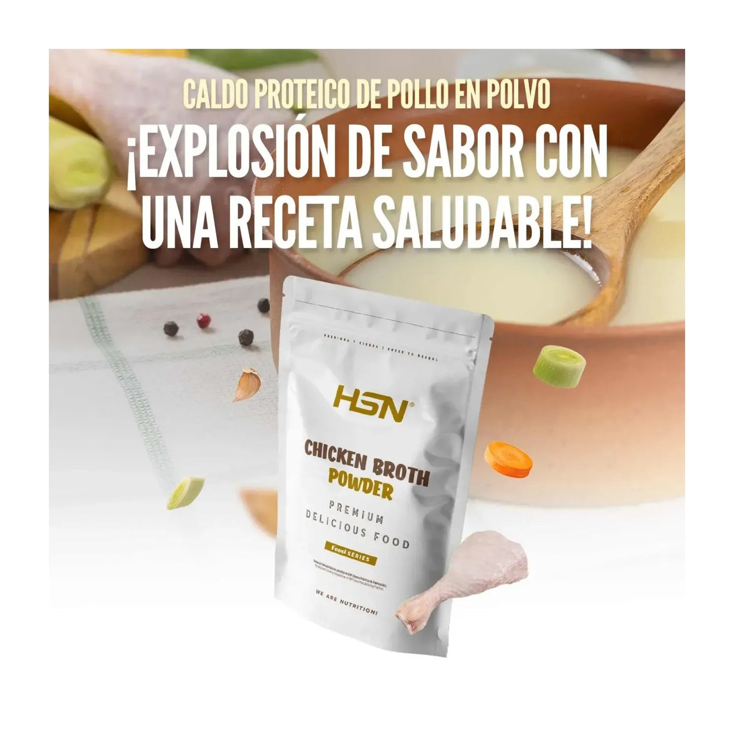HSN Caldo Proteico de Pollo en Polvo 150g