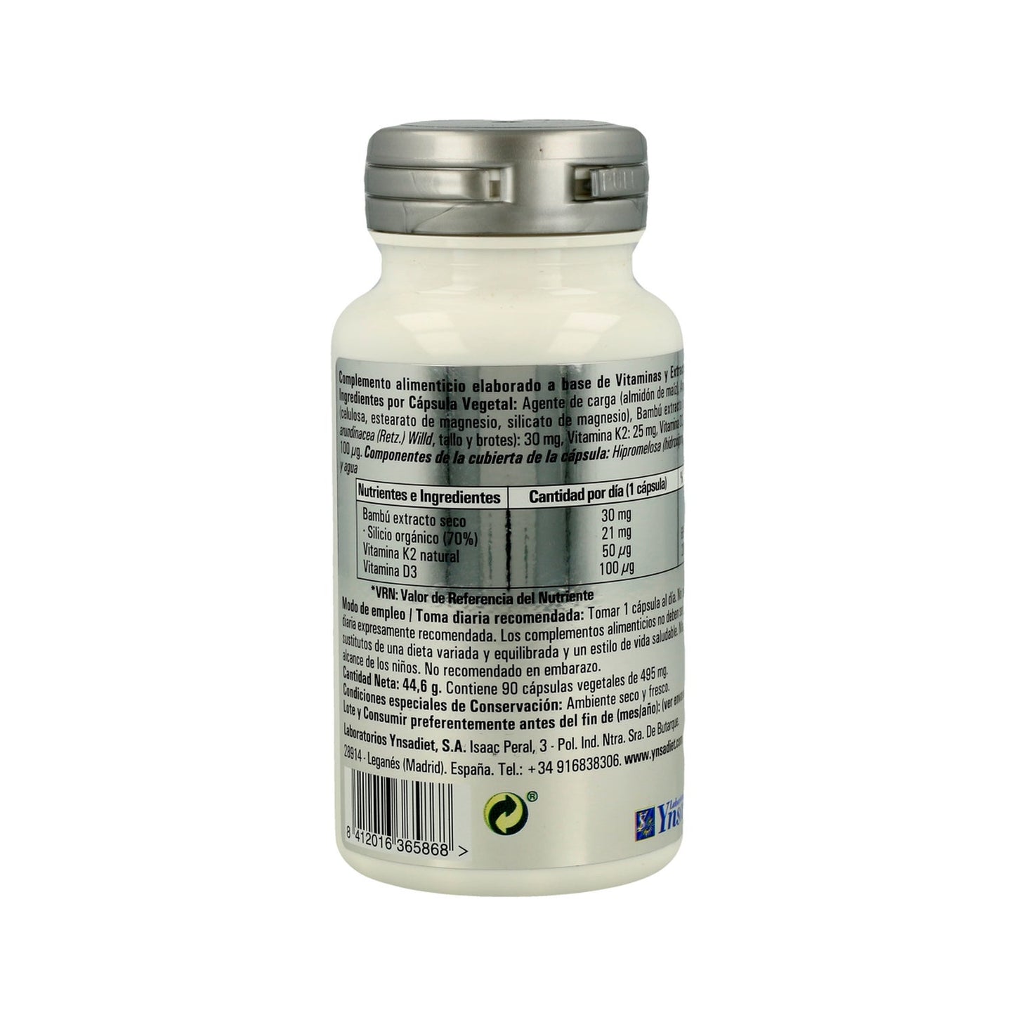 Vitaminas y Minerales Vitaminas D3 + K2 + Silicio Orgánico 90vcaps