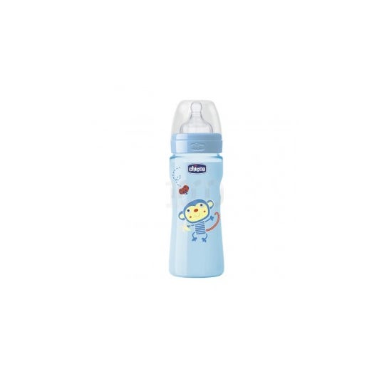 Chicco Biberon Pp T Silicona Flujo Rapido Verde 4m+ 330ml