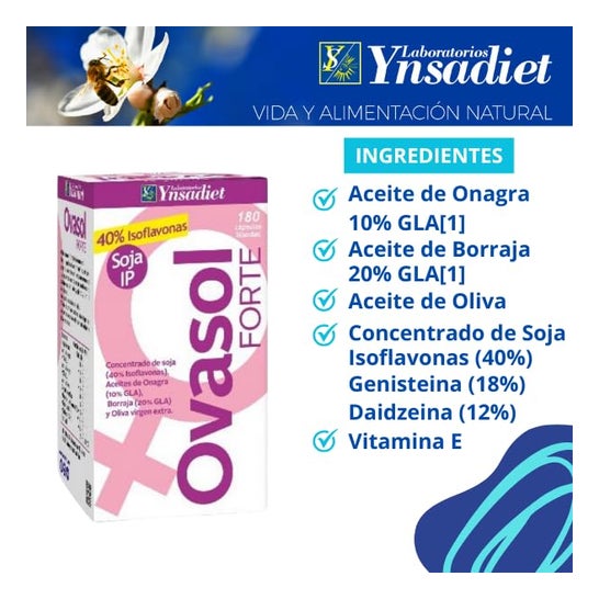 Ynsadiet Ovasol Forte 180 perlas