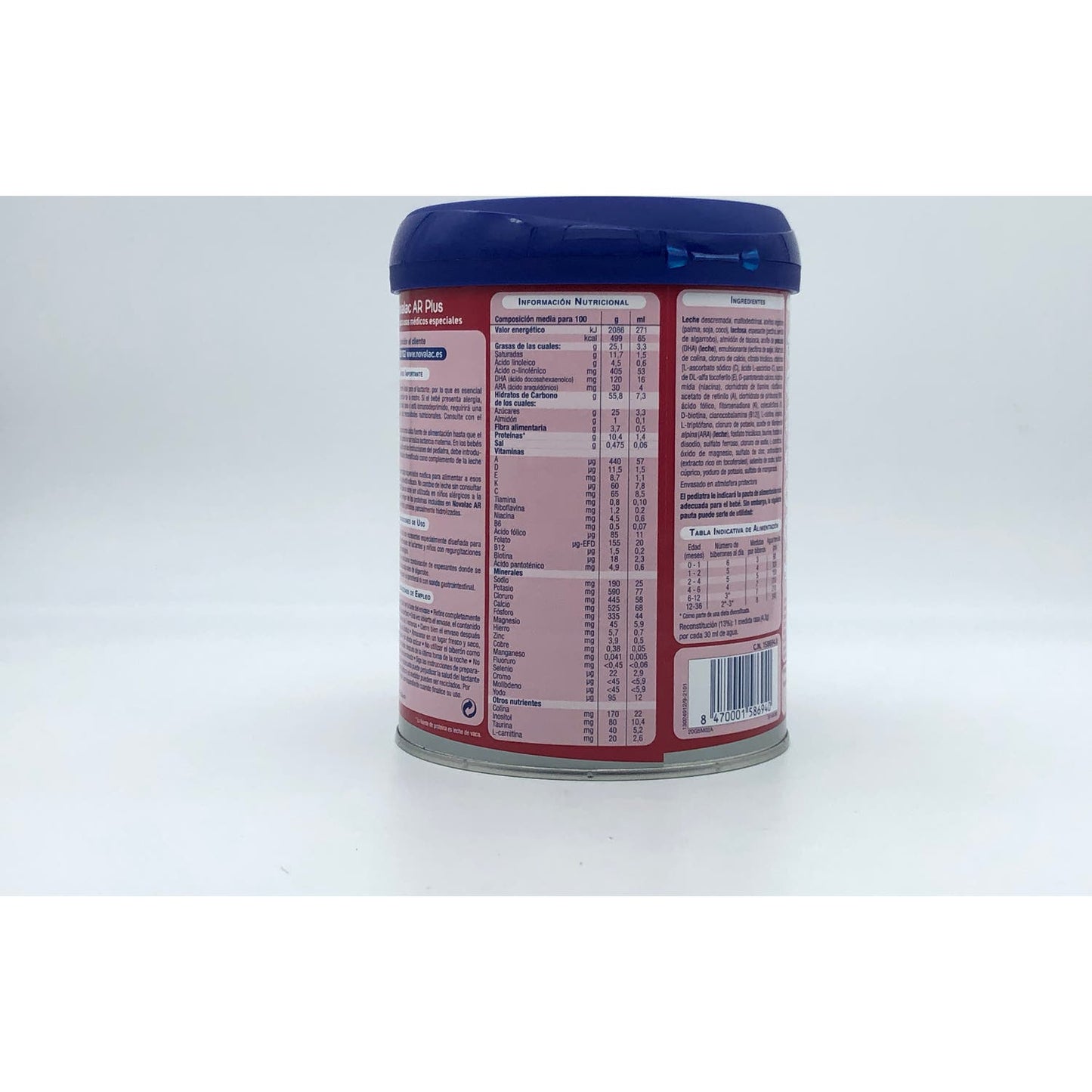 Novalac AR Plus Leche 0-36m 800g