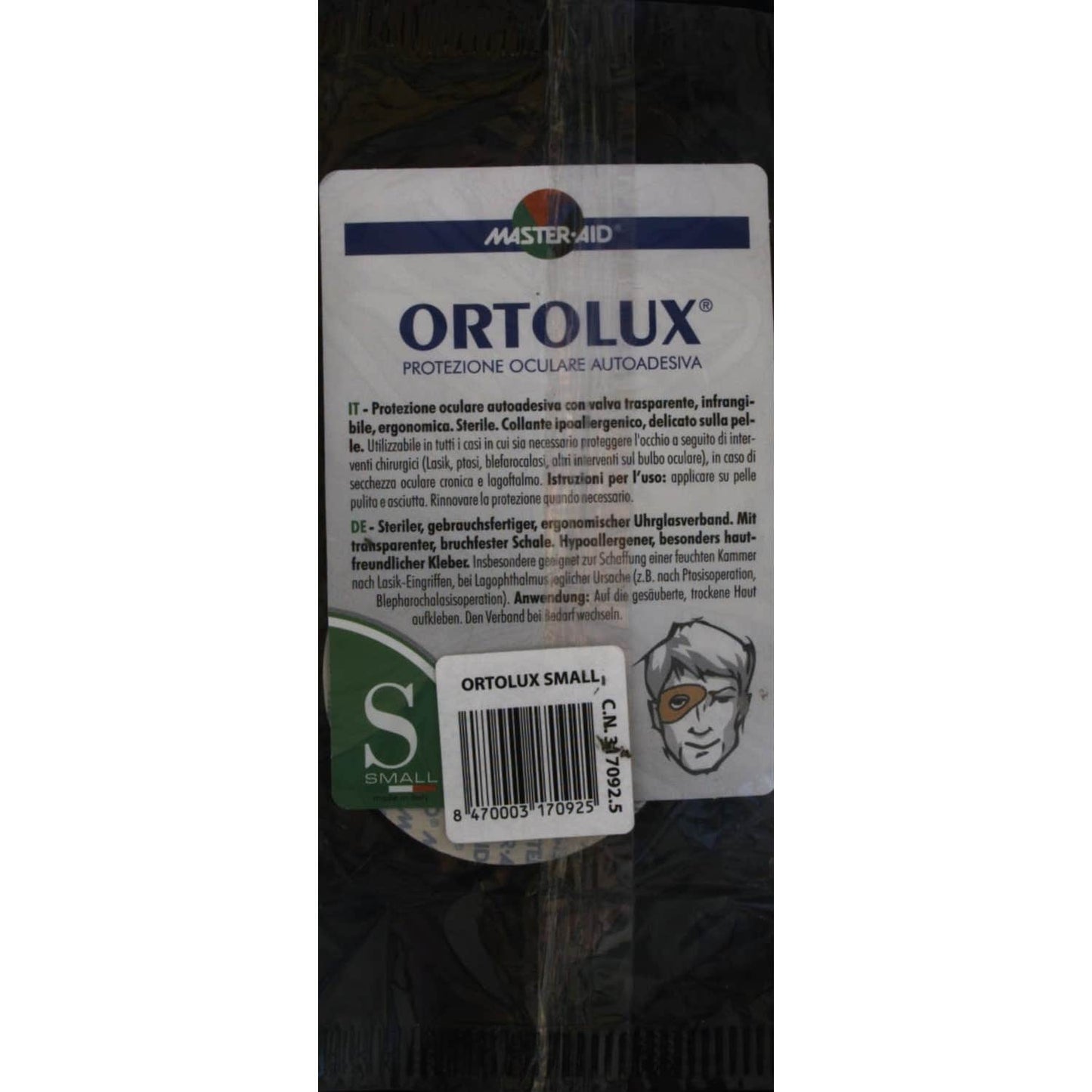 Ortolux apósito ocular postoperatorio pequeño 1ud