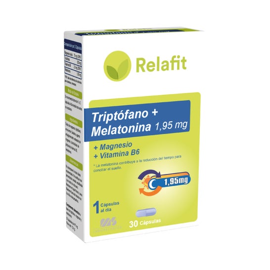 Relafit Triptófano + Melatonina 1,95 mg 30 caps