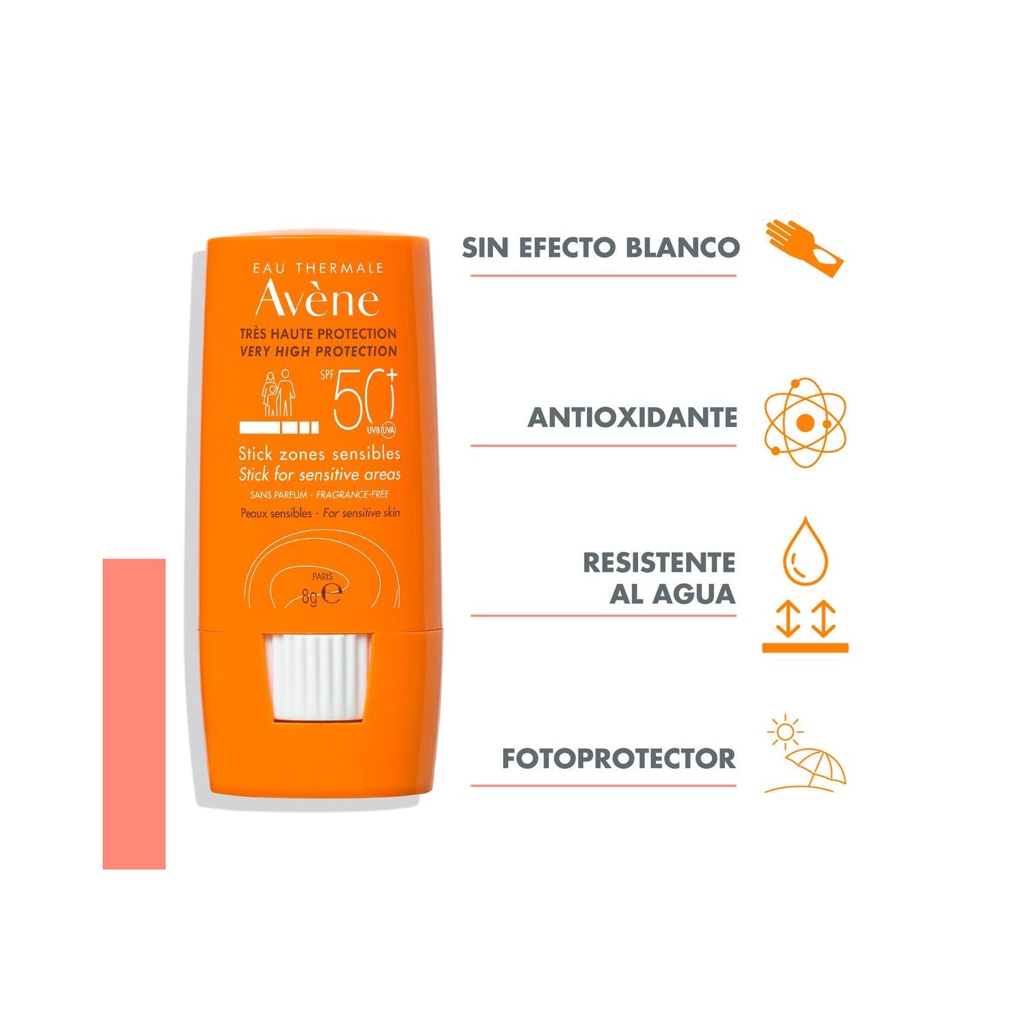 Avène Stick Zonas Sensibles SPF50+ 8g