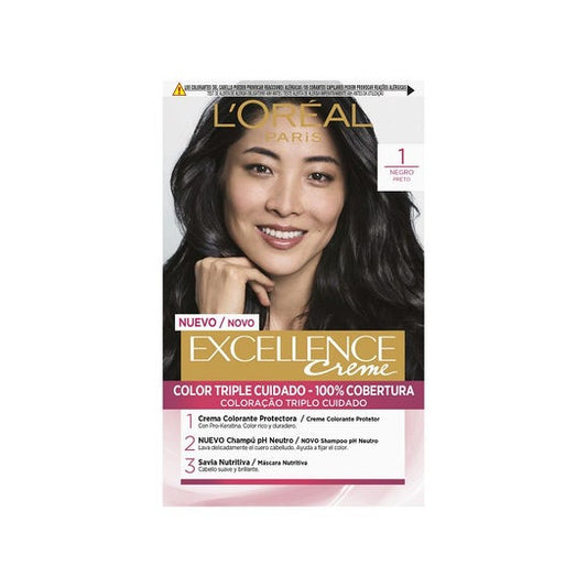 L'Oreal Set Excellence Creme Tinte Nº1 Black 1 ud